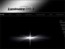Tablet Screenshot of luminairelighting.com